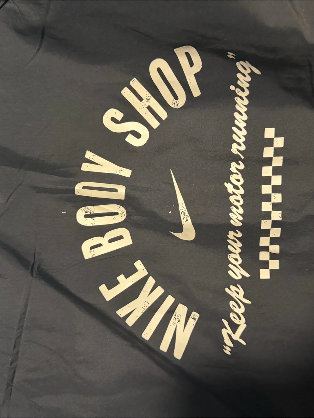 Nike Black Graphic Tee with White Print